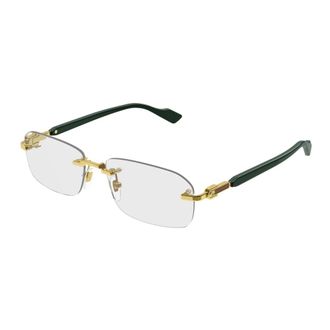 Gucci Brillen - Heren - Brillen - Geel - 56 MM - Accessoires