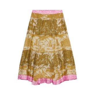 Pierre-Louis Mascia Dames, Rokken, Geel, Maat: XS Zijde