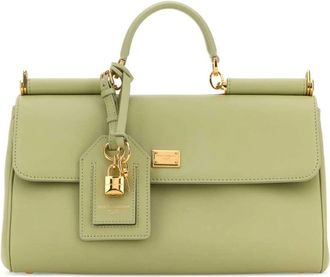Dolce & Gabbana My Sicily Handtas - Dames - Handtassen - Groen - ONE Size - Leer - Tassen