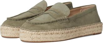 Lauren Ralph Lauren Luize Suede Loafers Espadrille Womens Shoes Sage Green : 8.5 B - Medium, Leather/Rubber/Suede