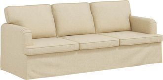 vidaXL Sof&aacute; Crema 201 X 80 X 85 Cm Tela Vidaxl