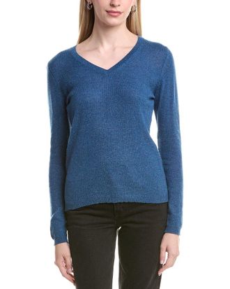 Fort&eacute; Cashmere V-Neck Cashmere Sweater