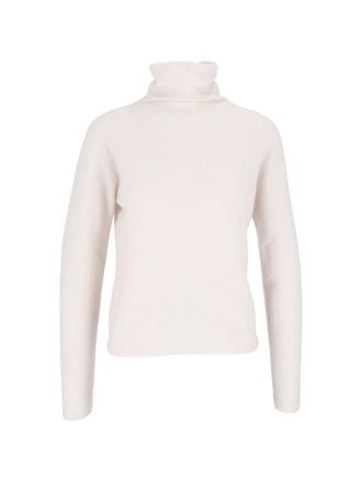 Antonelli Soft Folded Collar Long-Sleeve Turtleneck Sweater