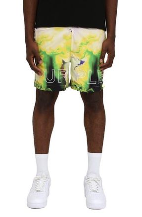 Purple Wordmark Water Repellent All Around Performance Shorts in Multi at Nordstrom, Size Large