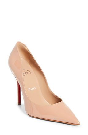 Christian Louboutin Miss Z Pointed Toe Pump in Blush/Blush at Nordstrom, Size 10.5Us