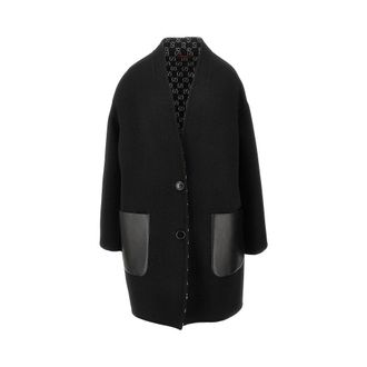 Gucci Wool and silk reversible coat Woman 42