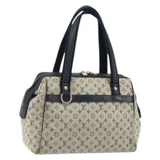 Louis Vuitton Pre-owned Vintage Canvas Handtas - Dames - Pre-owned - Blauw - Maat: ONE Size
