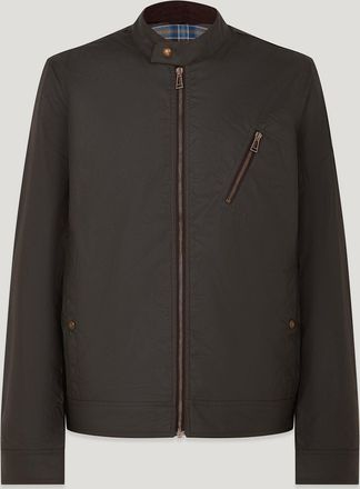 Belstaff Sideline Jacket Mens Waxed Cotton Faded Olive Size 2XL
