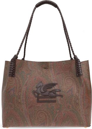 Etro Shopper Bag - Dames - Shoppers - Bruin - ONE Size - Leer - Tassen