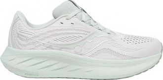 Saucony Womens Ride 18 Running Shoes In Fog/mist