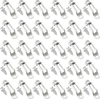 OEM Fijaciones Invisibles Para Muebles, 30 Unidades, - Plata Acceso Directo
