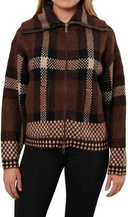 Cyrus Plaid Zip Knit Coat in Lafayette Plaid at Nordstrom Rack, Size X-Large