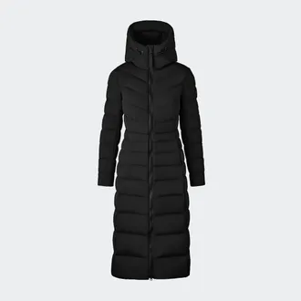Canada Goose Clair Long Coat Black Label (Women, Black, M)
