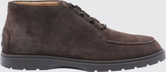 Tod's Polacchino in pelle di vitello scamosciata con punta tonda e suola in gomma