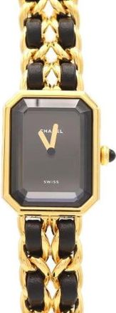 Chanel Pre-owned Premiere Quartz - Dames - Vintage Horloges - Zwart - ONE Size - Leer - Vintage