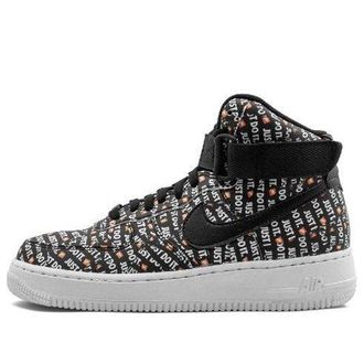 Nike (WMNS) Nike Air Force 1 High Just Do It Black Orange AO5138-001