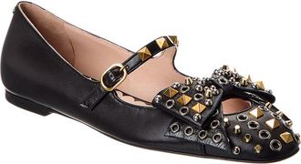 Valentino Rockstud Leather Flat