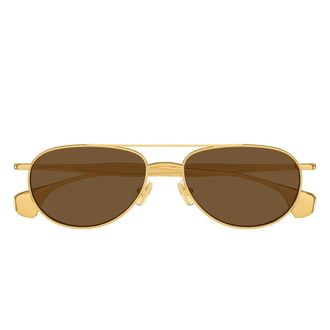 Bottega Veneta Sunglasses, unisex, Yellow, Size: 56 MM Bv1419S Sunglasses
