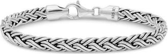 Devata Paddy Oval Chain Bracelet in Sterling Silver, 6mm at Nordstrom, Size 8.5