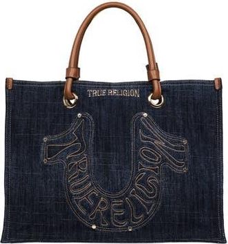 True Religion Andi Embroidered Horseshoe Tote in Dark Denim at Nordstrom Rack