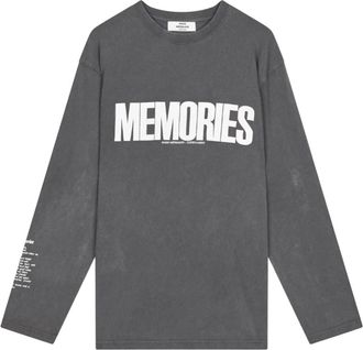 Mads Norgaard Jerry Tee LS - Dames - Longsleeves - Grijs - L - Katoen - Tops