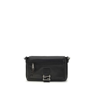 Fendi Black Calf Leather Bos Taurus Shoulder Mens Bag
