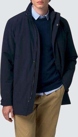 K-Way Parka impermeabile e antivento in lana e cashmere con collo alto