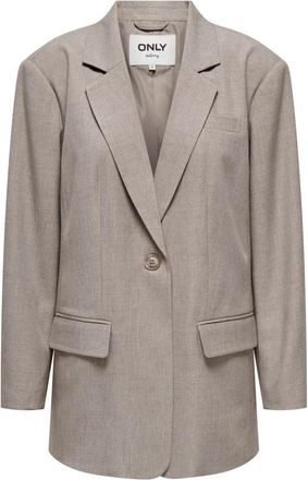 Only Onllinda LS Boyfr Mel Blazer - Dames - Blazers - Grijs - M - Polyester - Jassen