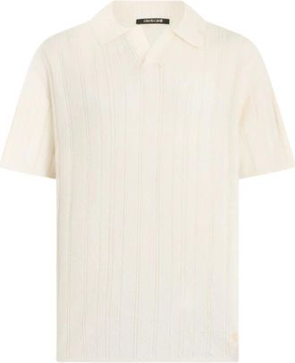 Roberto Cavalli Hombre, Camisetas, Blanco, Talla: L