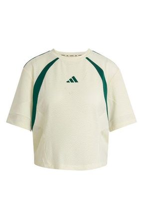 adidas Originals Mesh Short Sleeve T-Shirt in Ivory at Nordstrom, Size X-Small