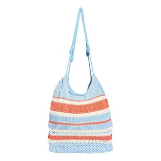 adidas (WMNS) adidas Crochet Tote 2 Bag Clear Sky Solar Red Off White KX9590