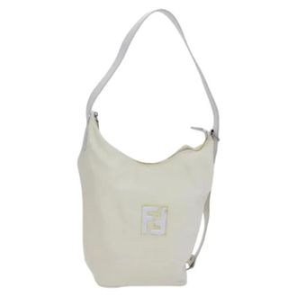 Fendi Pre-owned Nylon fendi-bags - Dames - Pre-owned - Wit - Maat: ONE Size Nylon