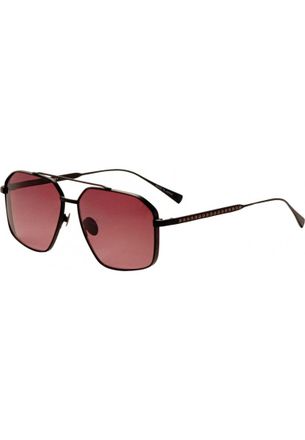 John Varvatos Mens SJV563580BLA SJV563 58 0BLA Sunglasses - Black - One Size
