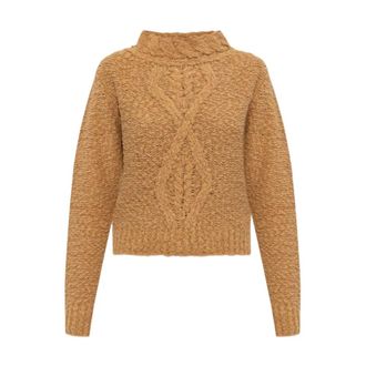 Isabel Marant Dames, Truien, Beige, Maat: M Zijde