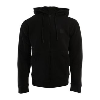 HUGO BOSS Zetalky Zip-through - Heren - Vesten met rits - Zwart - L - Katoen - Hoodies & sweatvesten