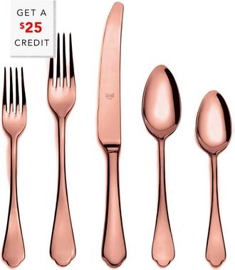 Mepra Dolce Vita Mirror Bronze 5Pc Place Setting With $25 Credit