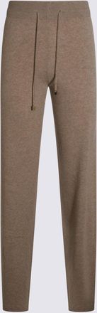 Malo Trousers Marrone-Donna