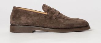 Brunello Cucinelli Mocassini in pelle scamosciata con traversina e suola in gomma