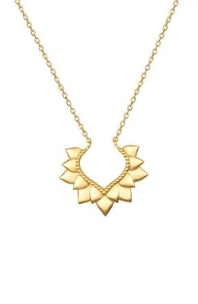 Satya Jewelry Blooming Love Lotus Petal Necklace in Gold at Nordstrom