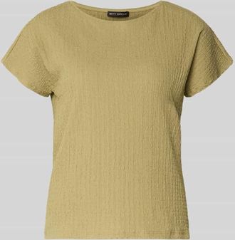 Betty Barclay T-Shirt mit Strukturmuster und Rundhalsausschnitt in Oliv, Gr&ouml;&szlig;e 36