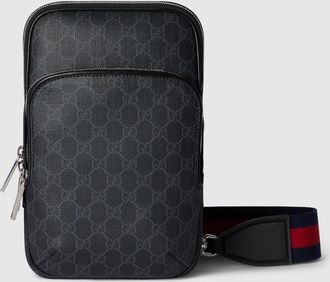 Gucci GG Black Small Slingbag, Black, GG Canvas