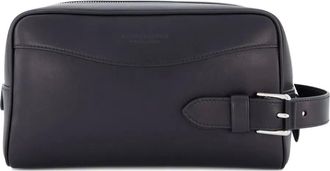 Ralph Lauren Purple Label Leren reisbuidel - Zwart