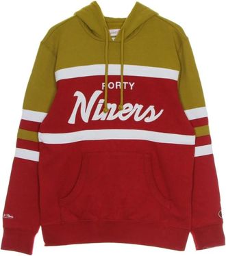 Mitchell & Ness Capuchon - Heren - Hoodies - Rood - M - Hoodies & sweatvesten