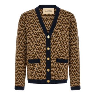 Valentino Heren, Truien, Bruin, Maat: XL Wol