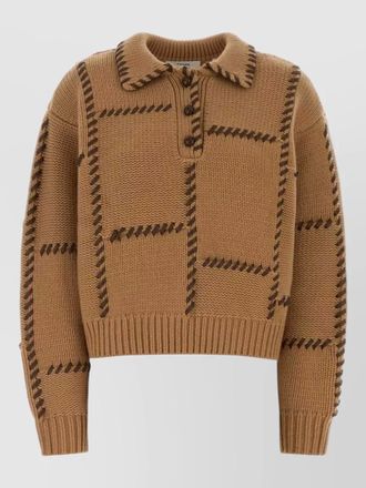 Frame Denim wool blend oversize sweater ribbed cuffs hem