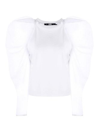 Karl Lagerfeld Huns pik organza puffy top