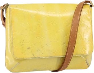 Louis Vuitton Pre-owned Vintage Cross Body Bag - Dames - Vintage Schoudertas - Geel - ONE Size - Leer - Vintage