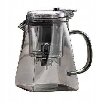 OEM Jarra De Vidrio Resistente Al Calor Para T&eacute;, Caf&eacute; E Infusiones, Con Dispensador E Infusor