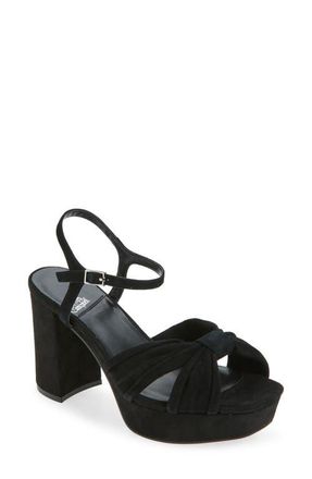 Jeffrey Campbell Dalida Platform Sandal in Black Suede at Nordstrom, Size 6.5