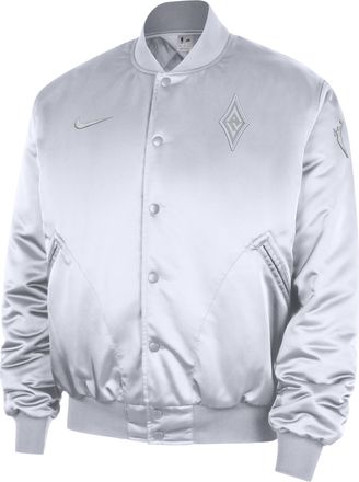 Nike Mens Las Vegas Aces WNBA Game Basketball Jacket in White | HV9304-100
